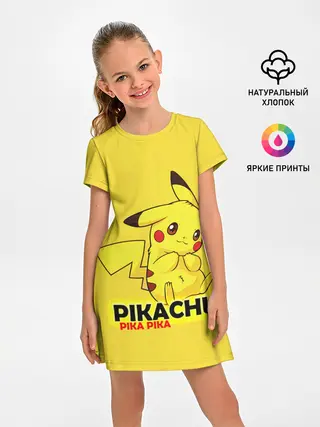 Детское платье / Pikachu Pika Pika