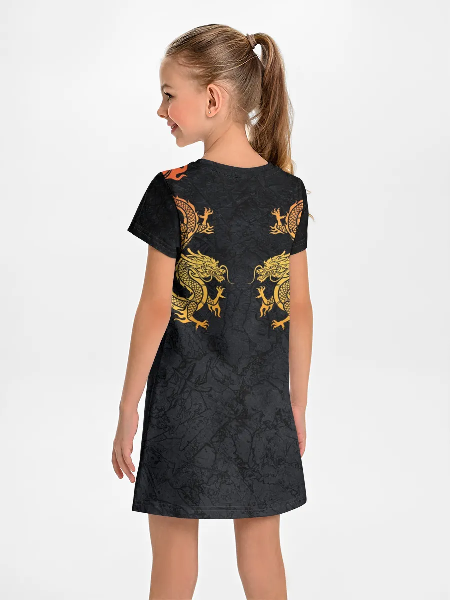 Детское платье / GOLD CHINA DRAGONS