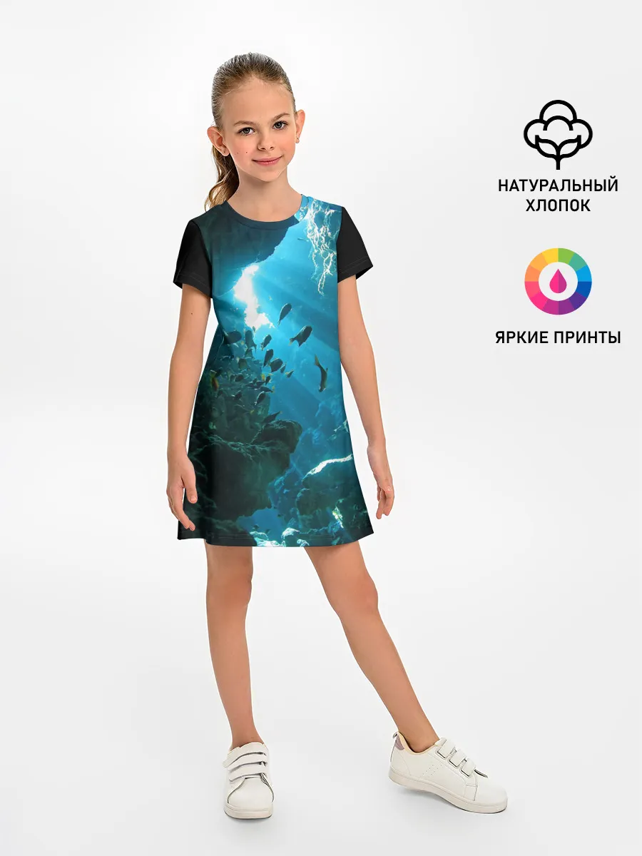 Детское платье / Коралловые рыбки