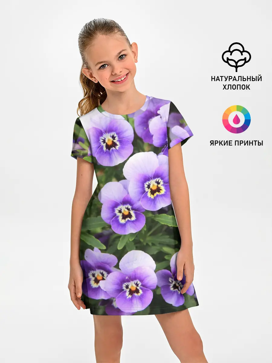 Детское платье / Анютины глазки