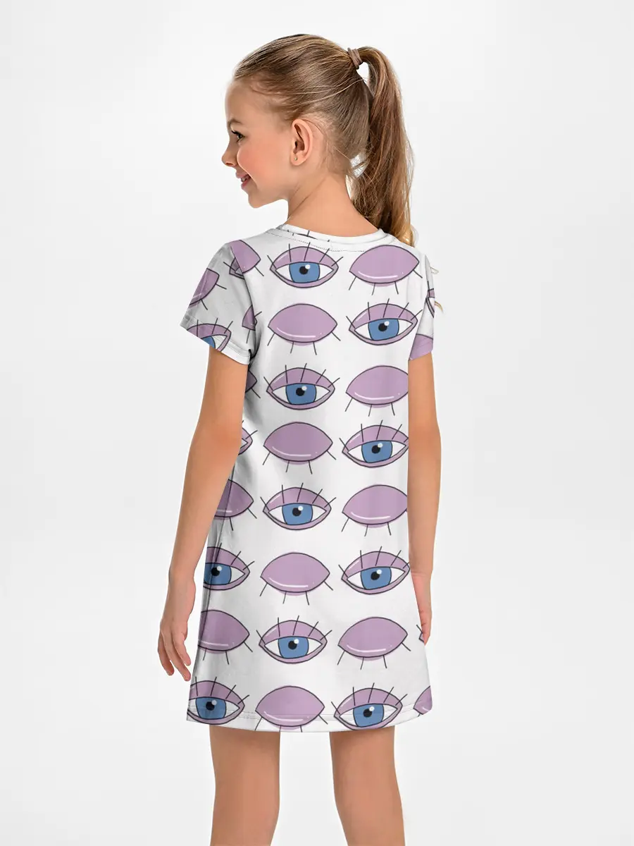 Детское платье / Глаза фиолетовые