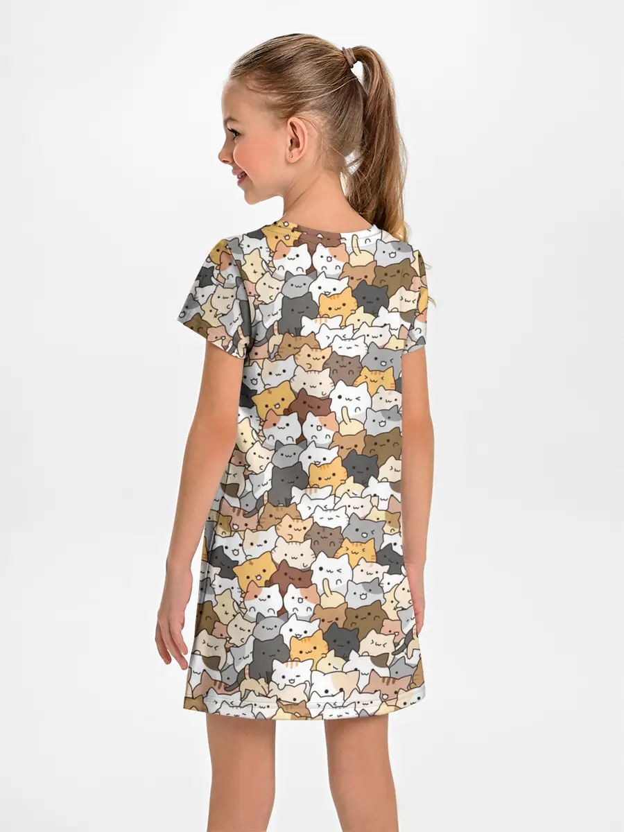 Детское платье / Котики муркотики