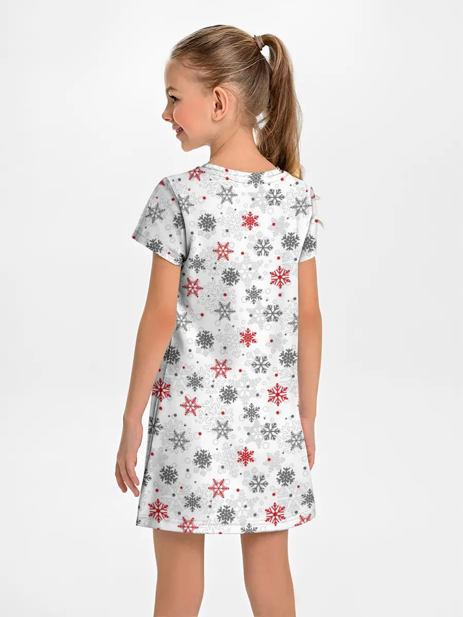 Детское платье / Снежинки