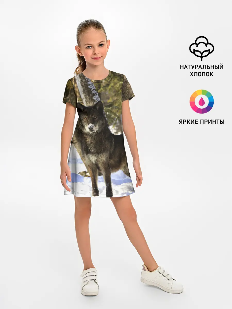 Детское платье / Волк и снег