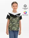Детская базовая футболка / Россия камуфляж
