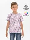 Детская базовая футболка / Сердечки в облачках