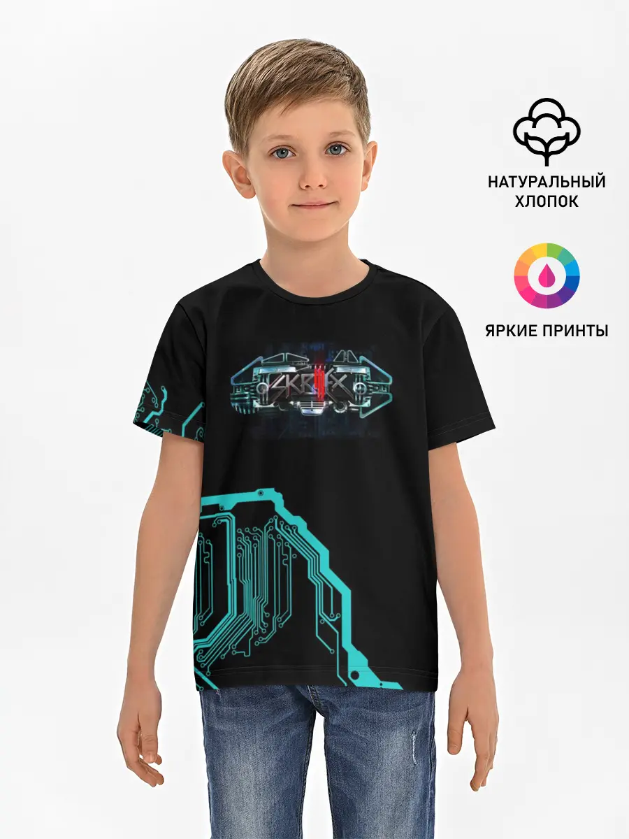 Детская базовая футболка / Skrillex