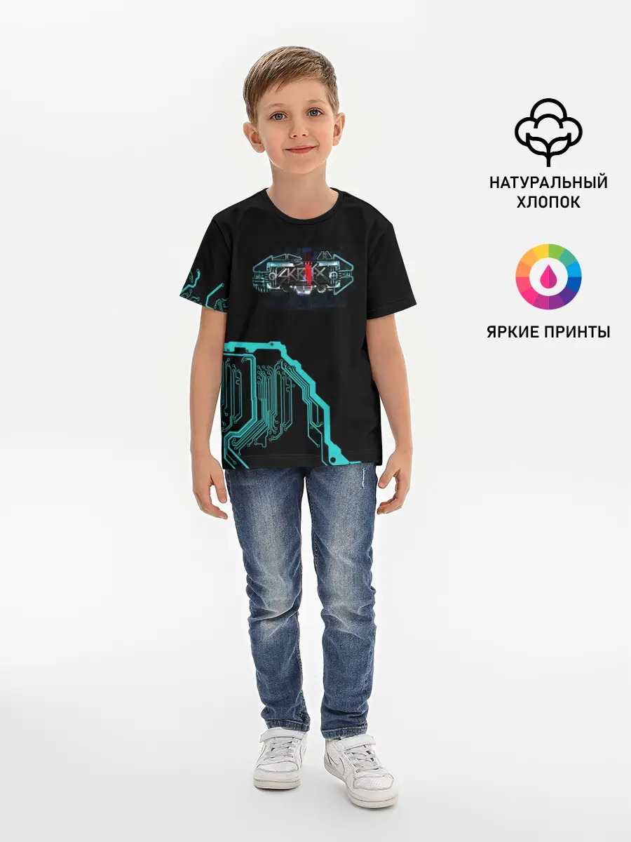 Детская базовая футболка / Skrillex