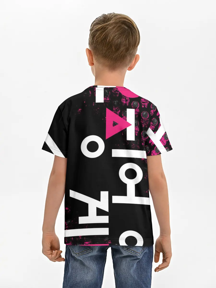 Детская базовая футболка / SQUID GAME | ПАТТЕРН СТРАЖЕЙ