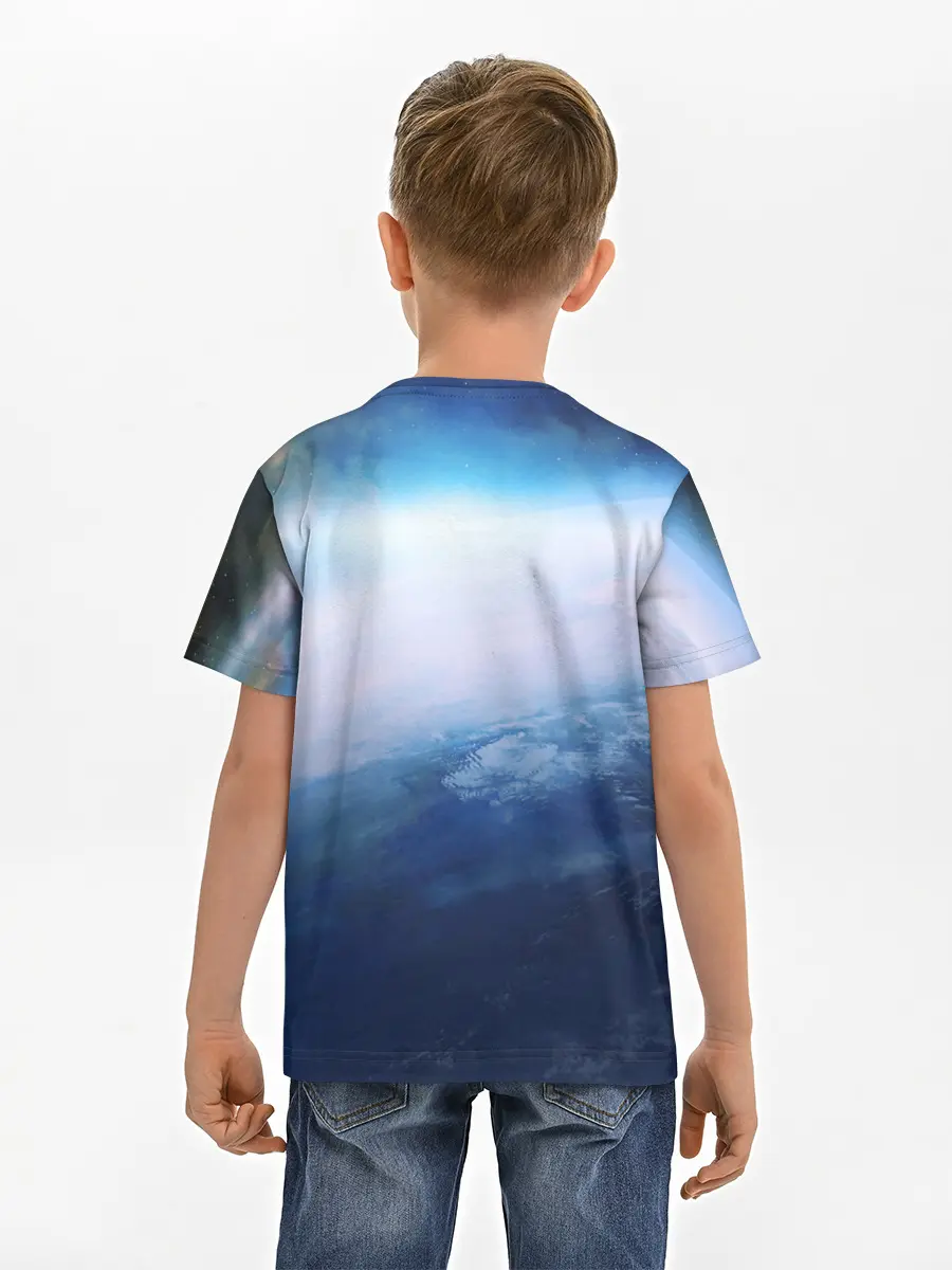 Детская базовая футболка / Планета Земля