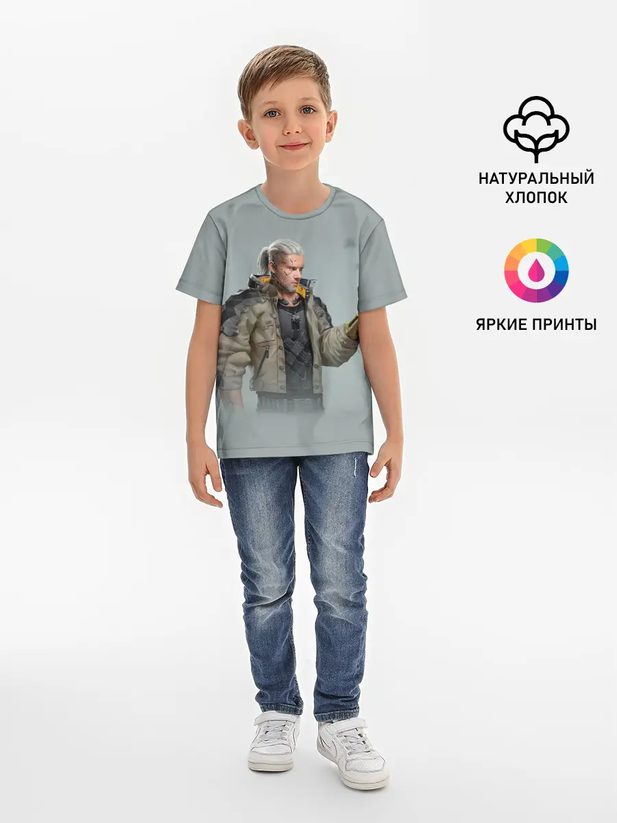 Детская базовая футболка / КиберГеральт
