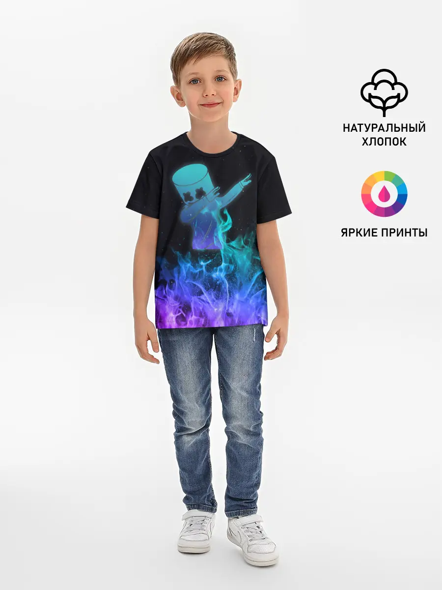 Детская базовая футболка / Marshmello Fortnite