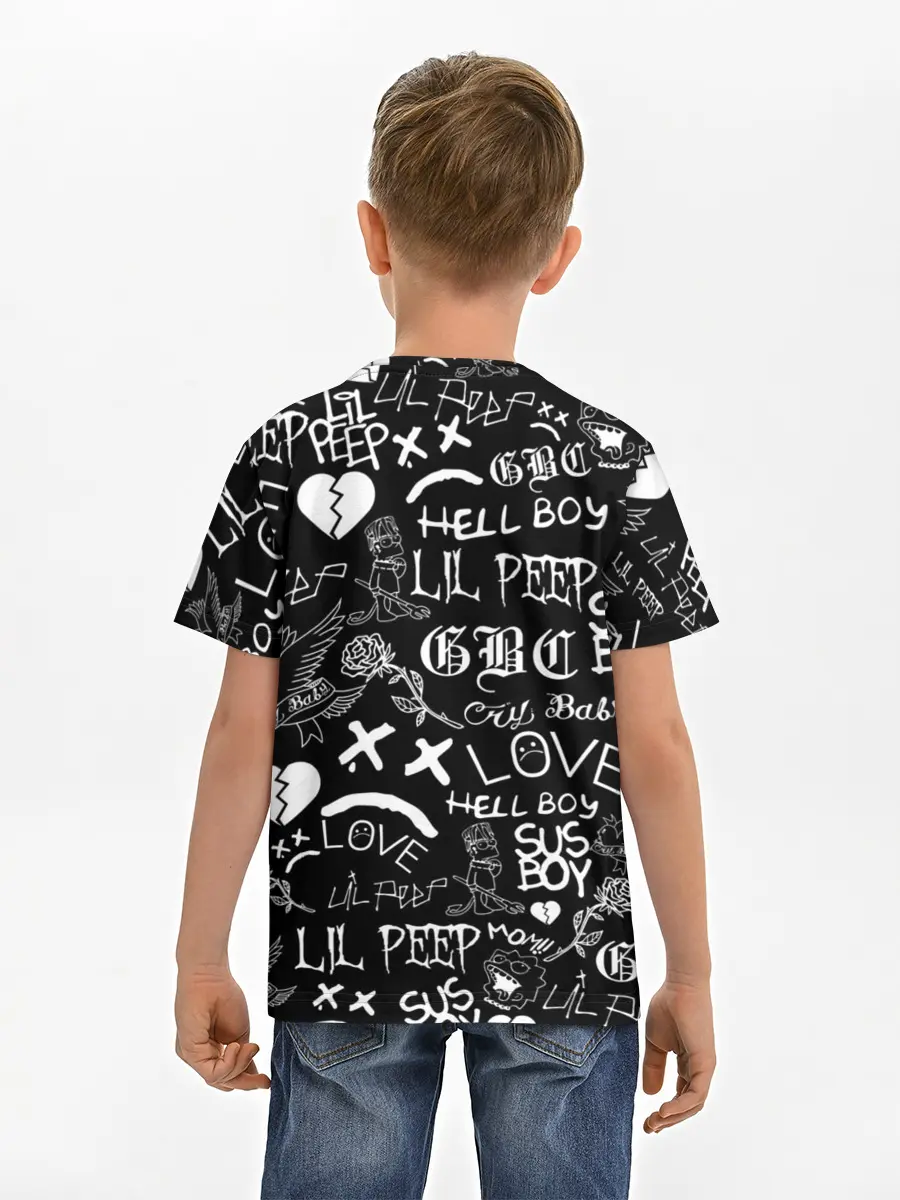 Детская базовая футболка / LIL PEEP LOGOBOMBING | ЛИЛ ПИП