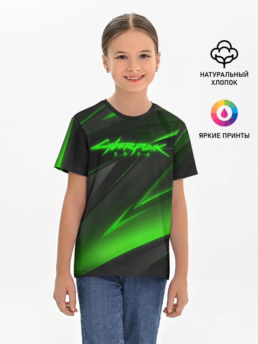 Детская базовая футболка / CYBERPUNK 2077