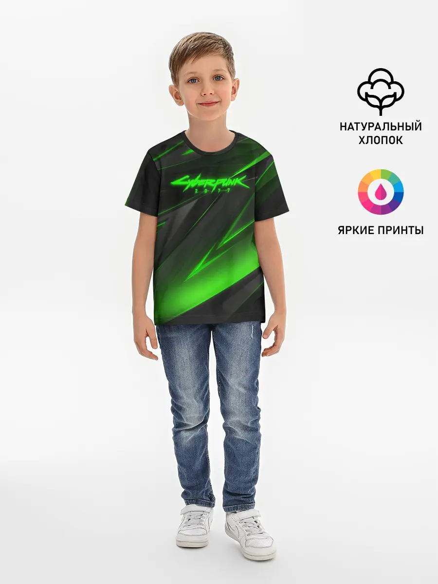 Детская базовая футболка / CYBERPUNK 2077