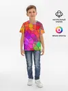 Детская базовая футболка / Мозаика цветная