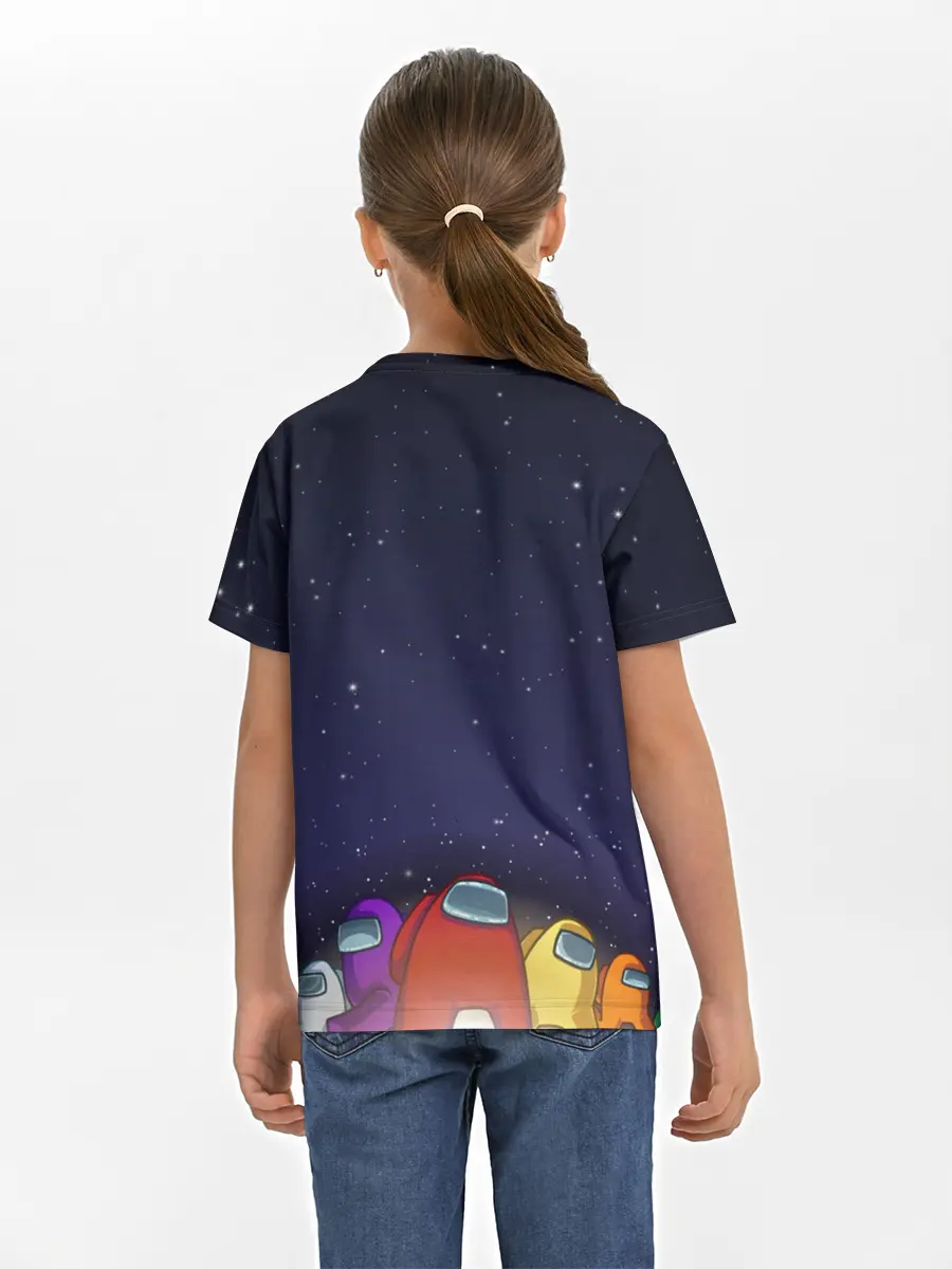 Детская базовая футболка / Among Us team