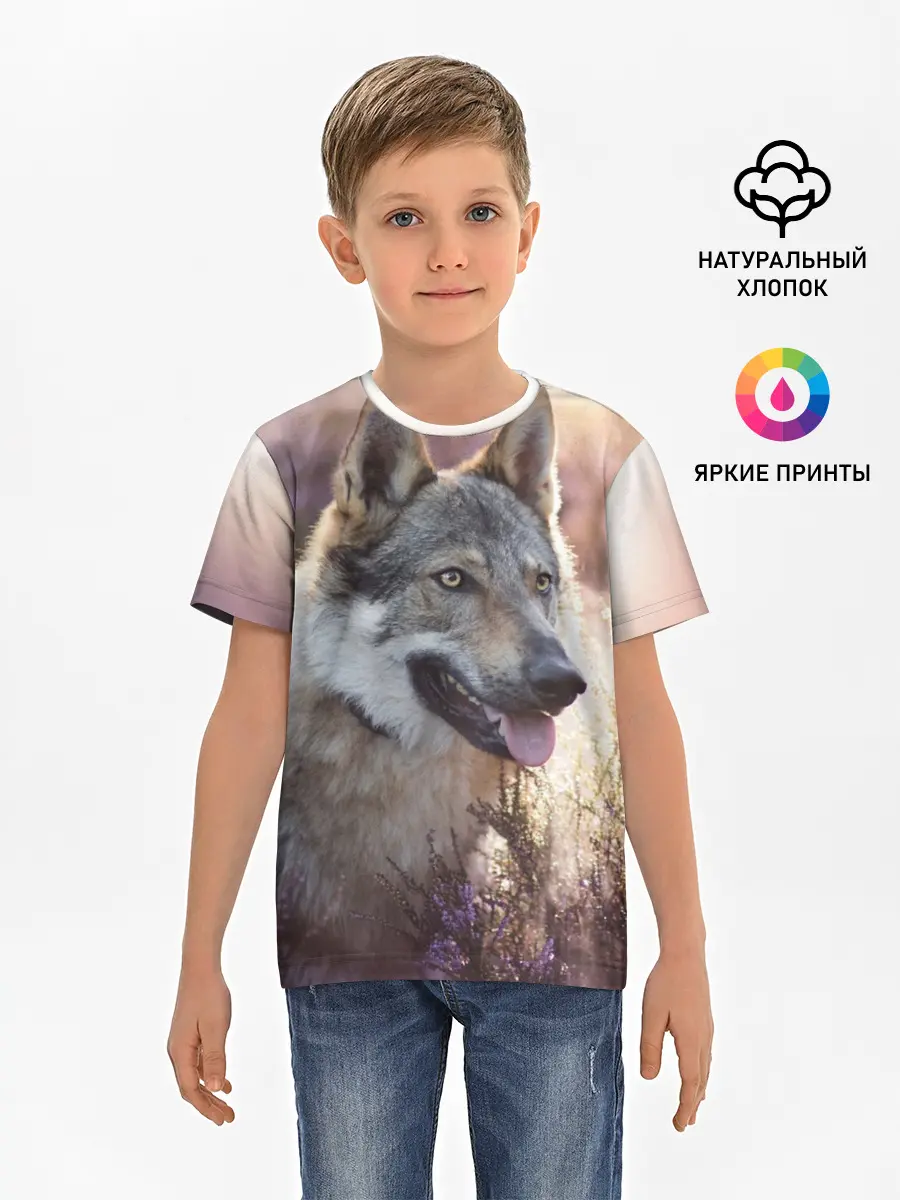 Детская базовая футболка / Волк