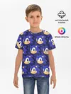 Детская базовая футболка / Sonic pattern