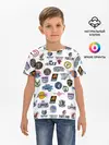 Детская базовая футболка / NBA Pattern | НБА Паттерн