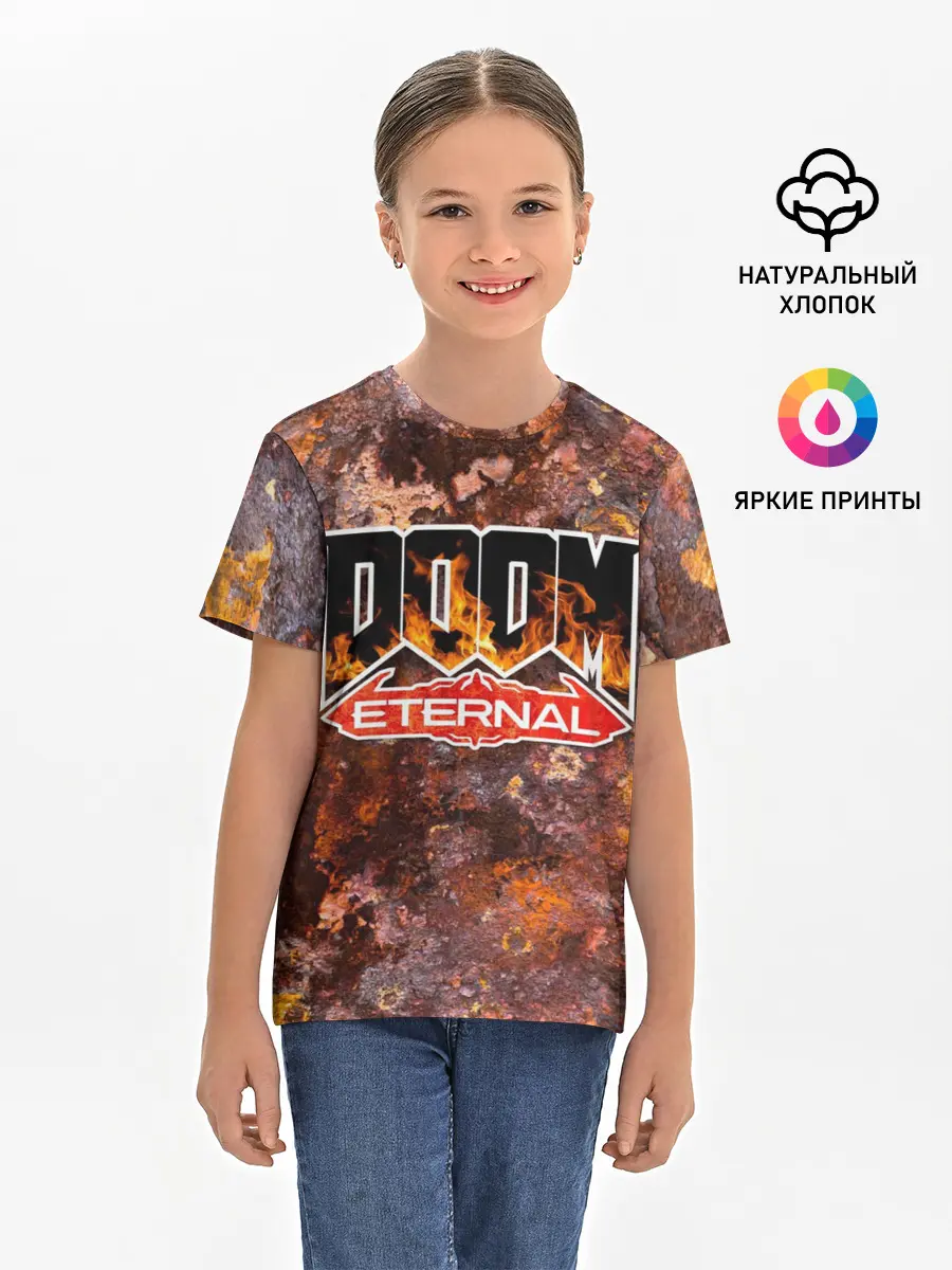 Детская базовая футболка / DOOM Eternal