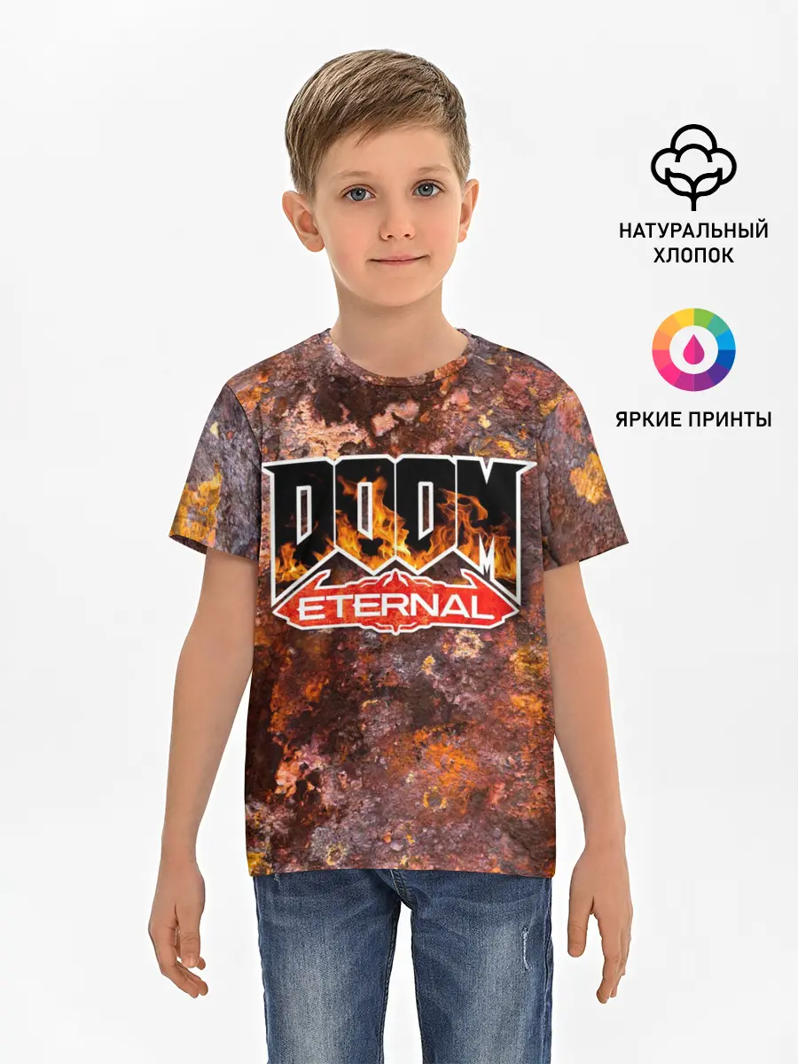 Детская базовая футболка / DOOM Eternal