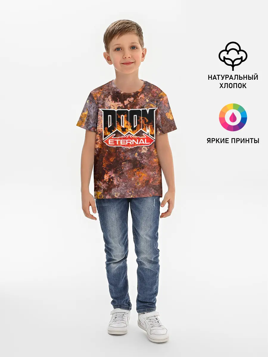 Детская базовая футболка / DOOM Eternal