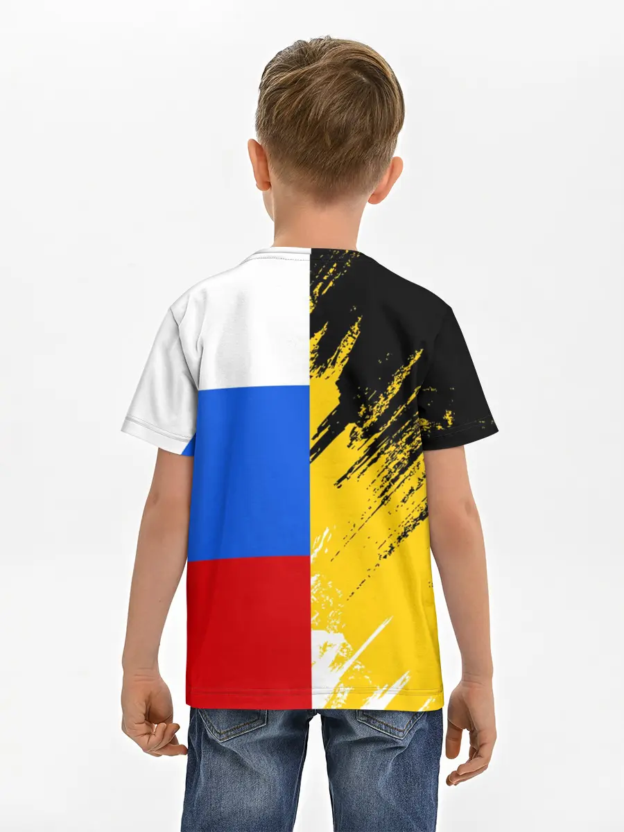 Детская базовая футболка / Российский Имперский Флаг