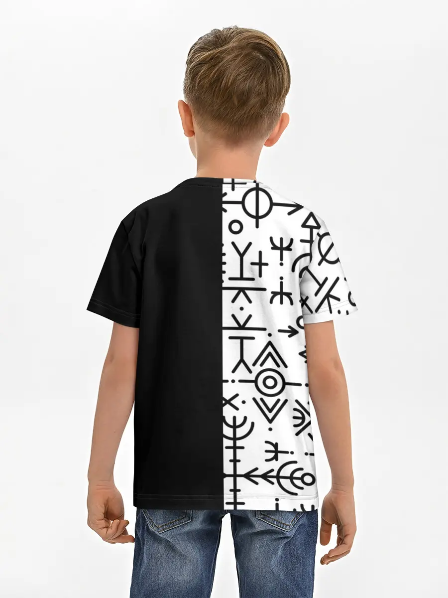 Детская базовая футболка / ПАТТЕРН РУНЫ | RUNES
