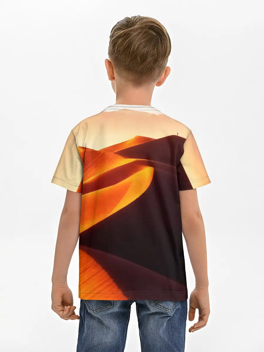 Детская базовая футболка / Пустыня дюна барханы