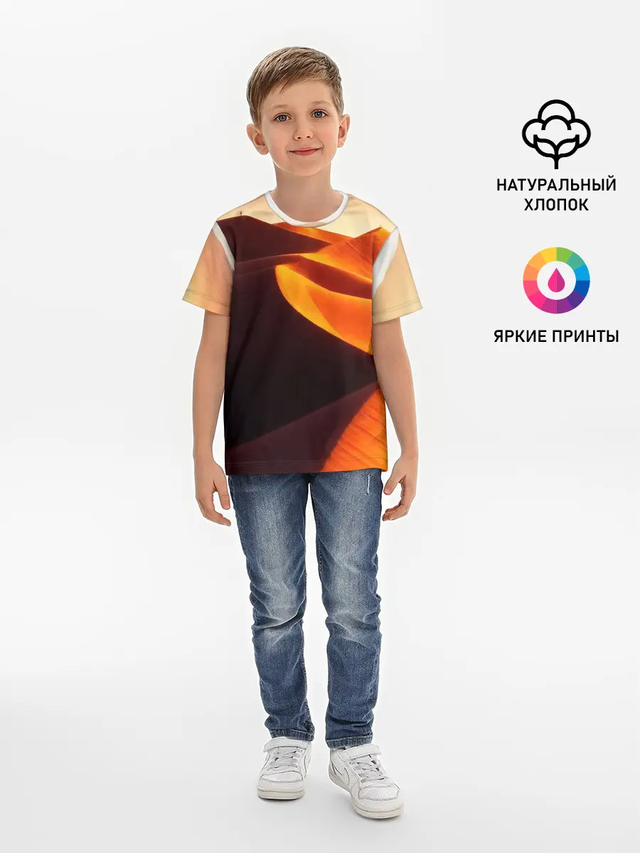 Детская базовая футболка / Пустыня дюна барханы
