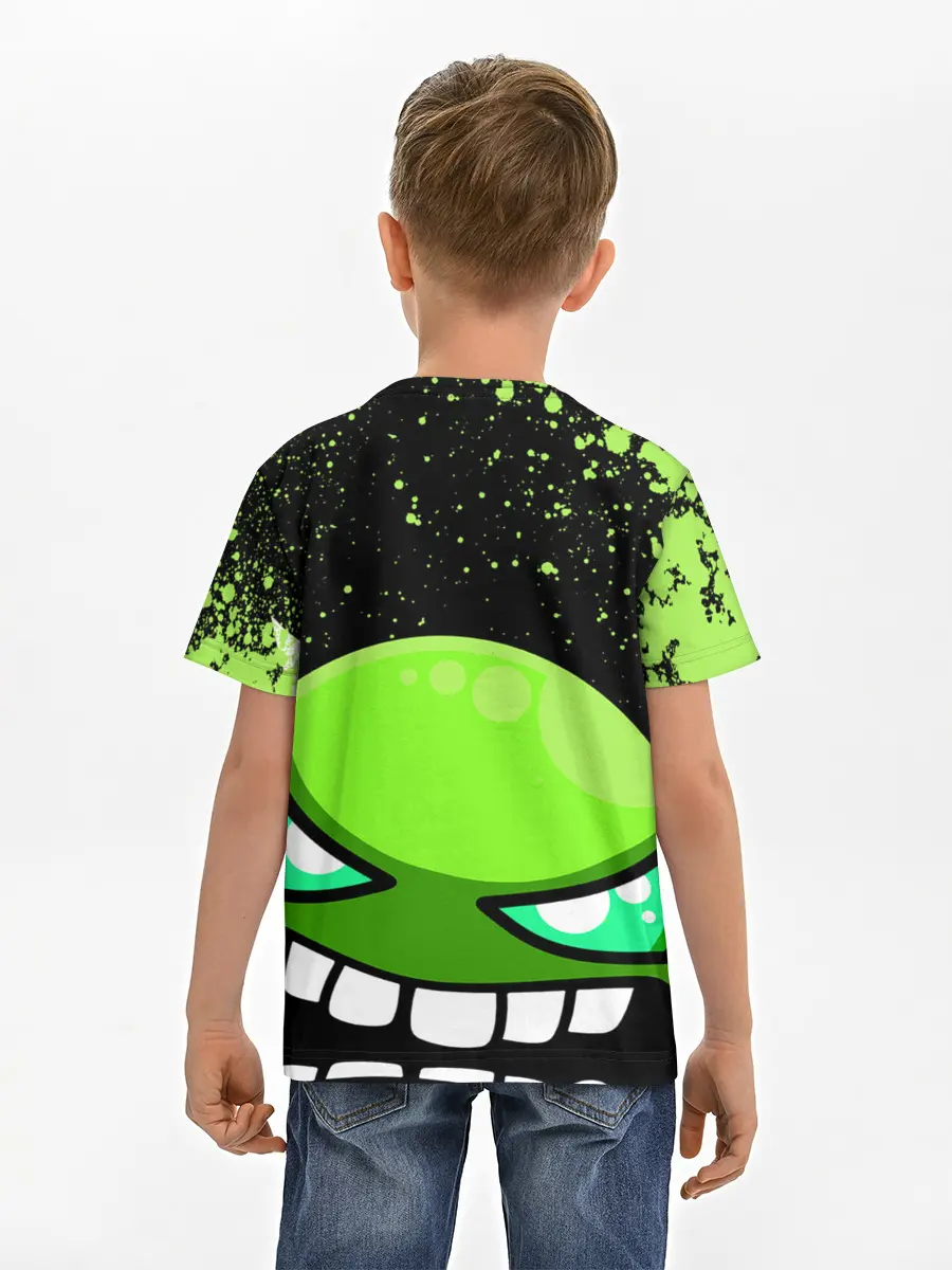 Детская базовая футболка / Geometry Dash