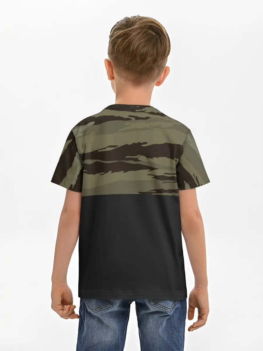 Детская базовая футболка / Камуфляж ВС РФ