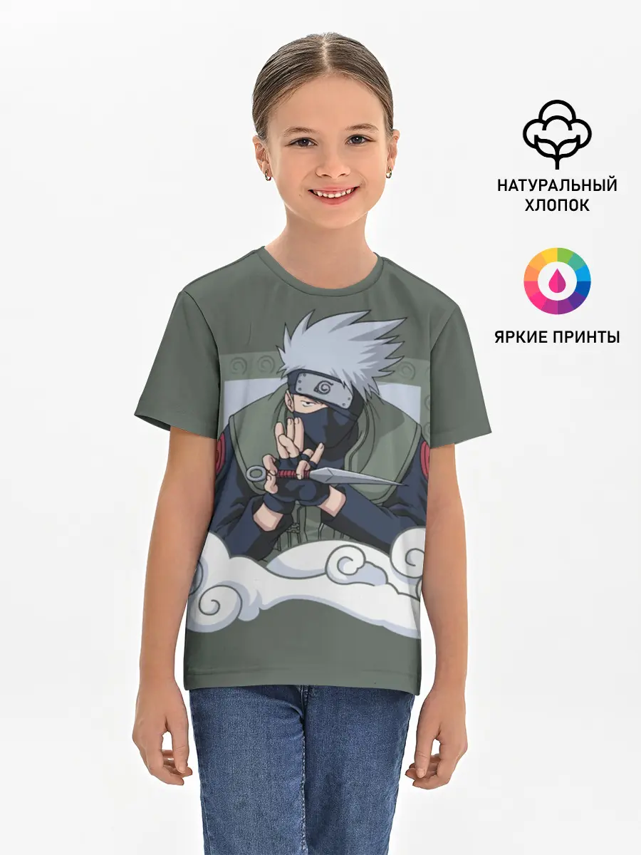 Детская базовая футболка / Какаши сенсей