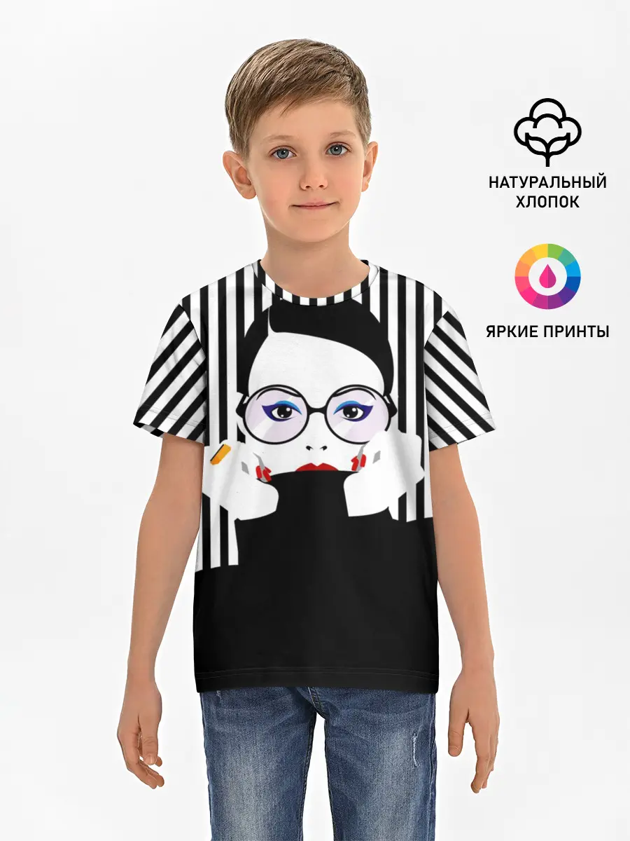 Детская базовая футболка / Fashion girl