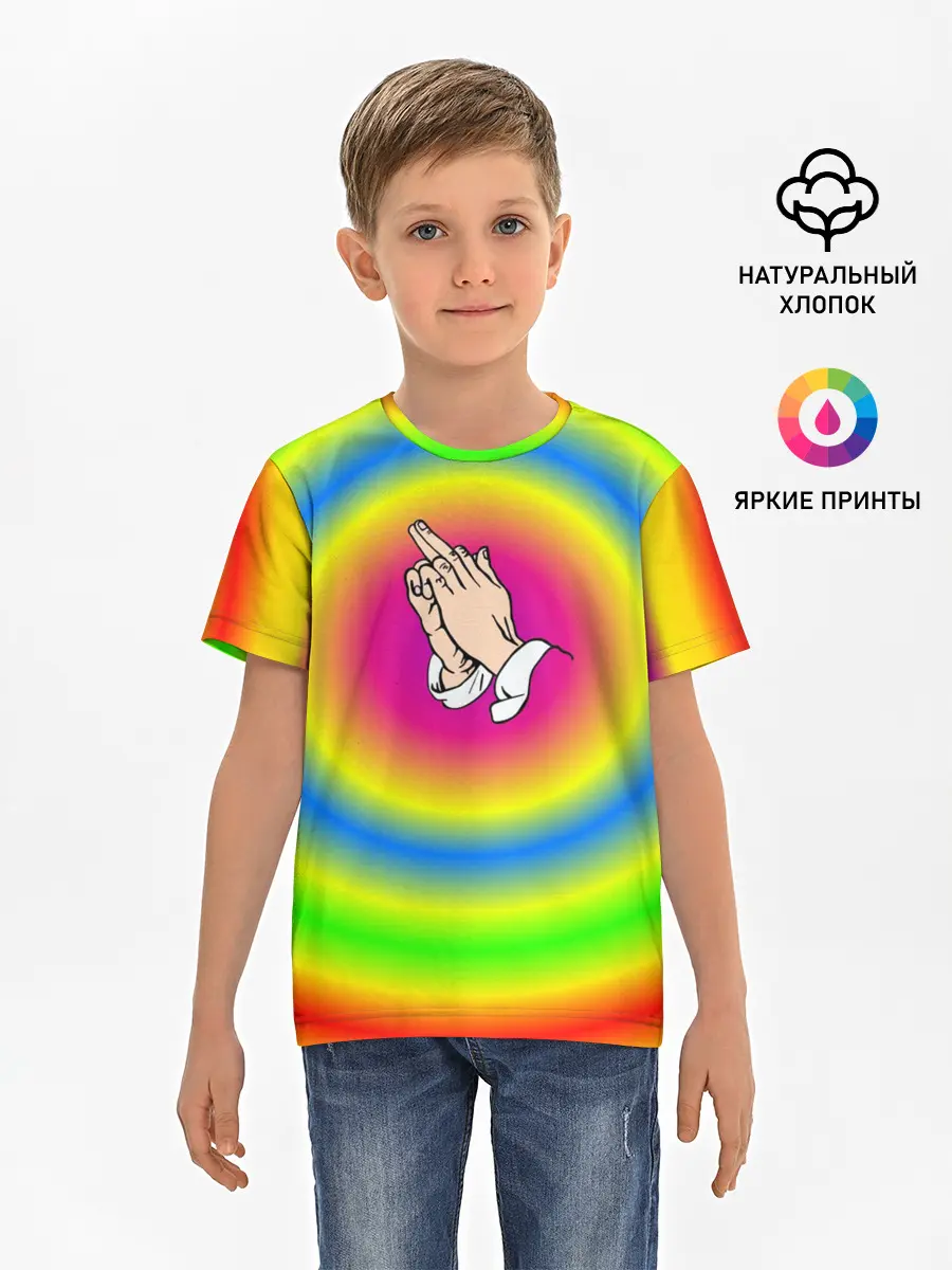 Детская базовая футболка / bright print