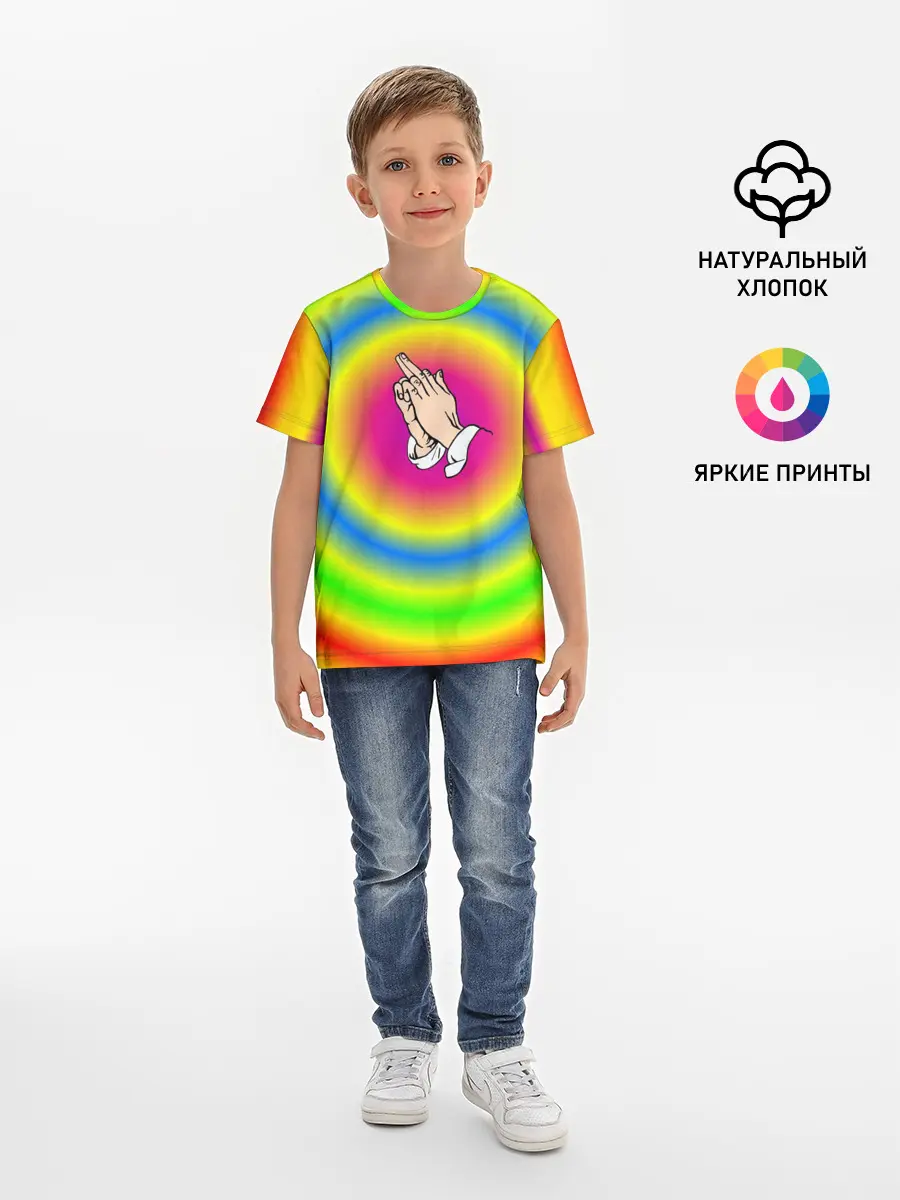 Детская базовая футболка / bright print