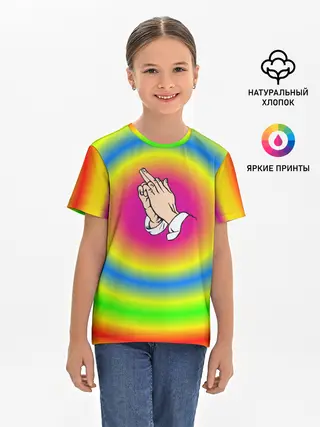 Детская базовая футболка / bright print