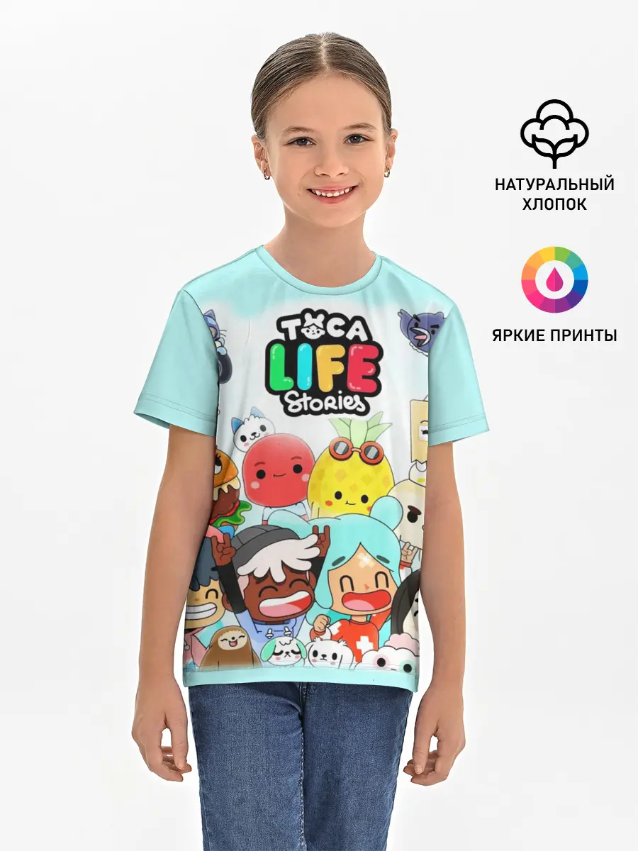 Детская базовая футболка / Toca Boca | Тока Бока все персонажи
