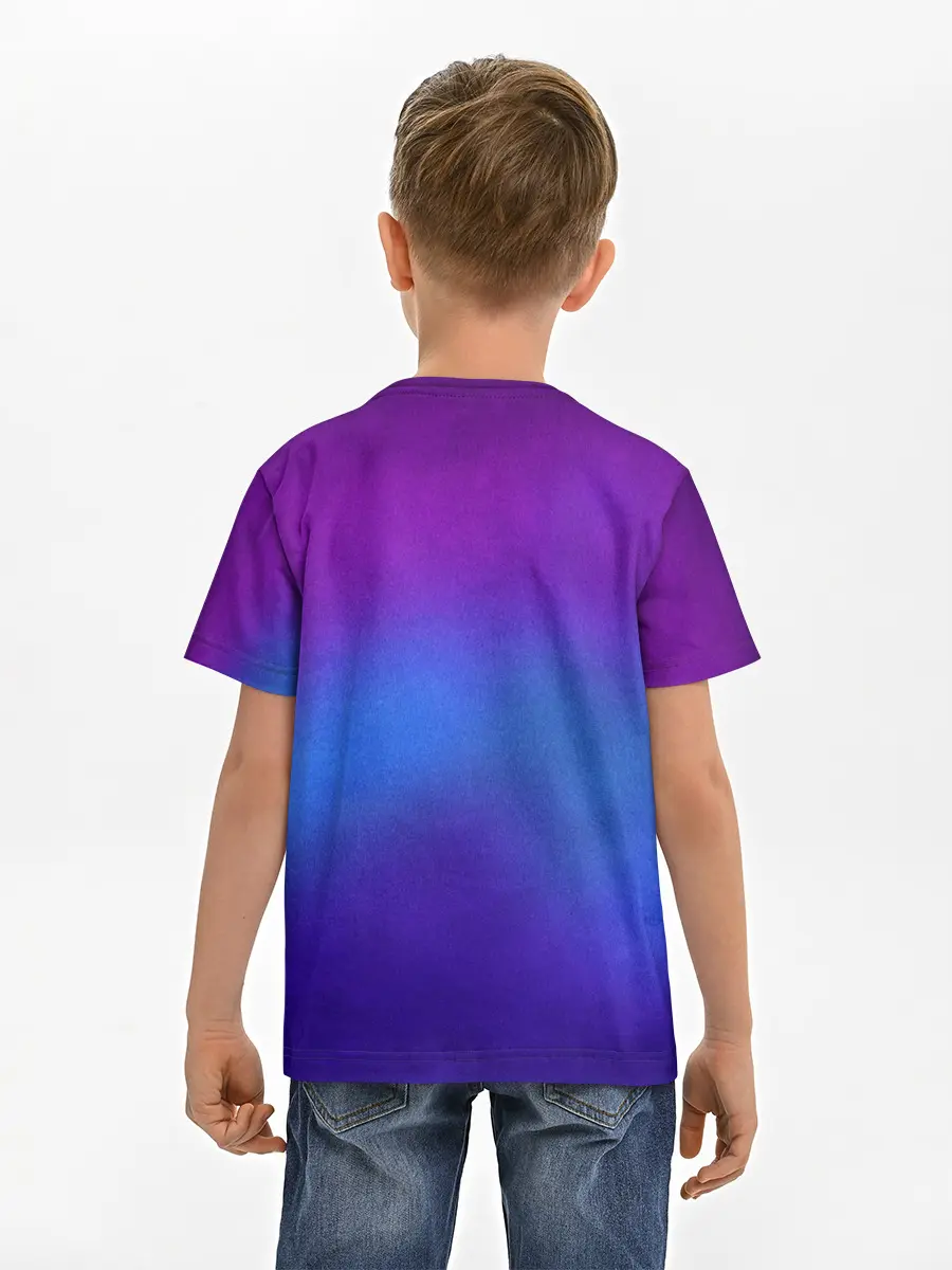 Детская базовая футболка / Leather gradient