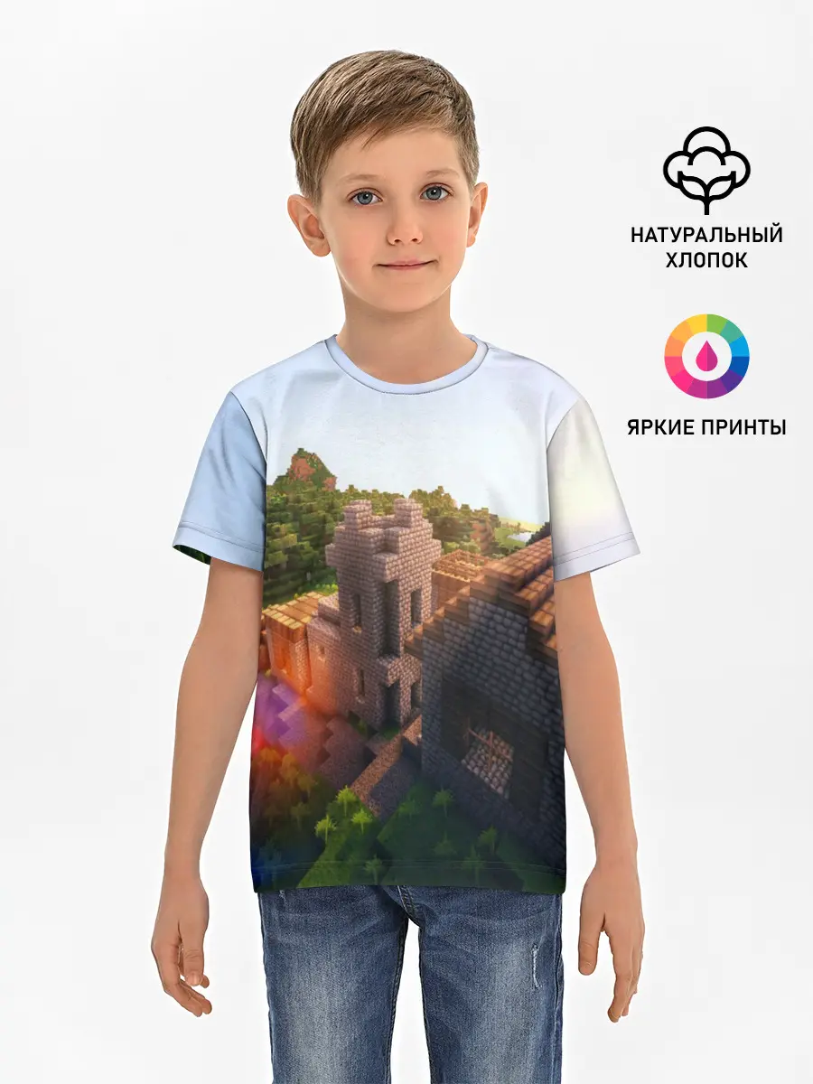 Детская базовая футболка / Minecraft