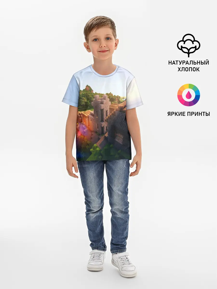 Детская базовая футболка / Minecraft