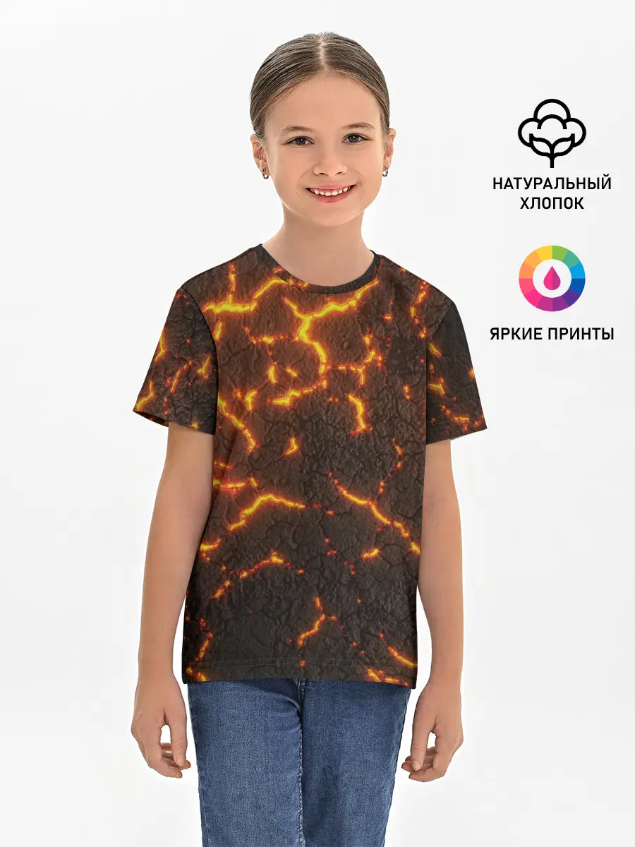 Детская базовая футболка / Помпеи 3D