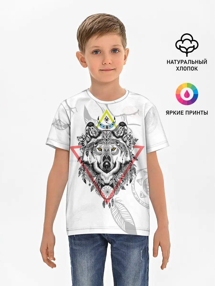 Детская базовая футболка / Волк