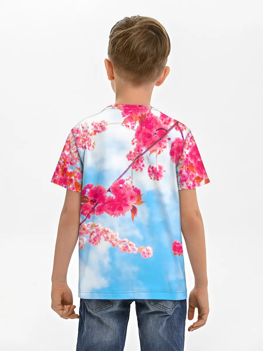 Детская базовая футболка / Цветение Вишни