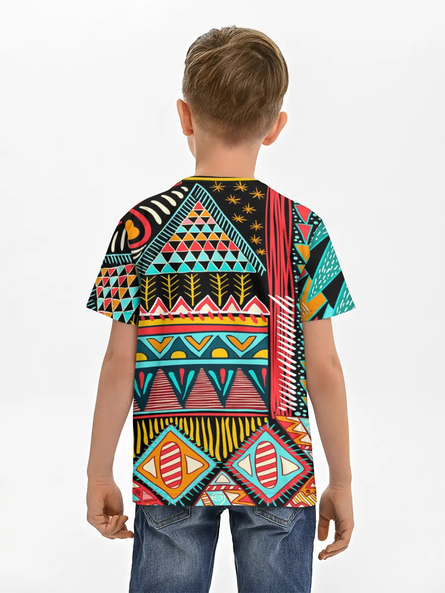 Детская базовая футболка / Африканский стиль