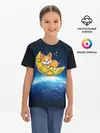 Детская базовая футболка / Лунный корги | Space Corgi