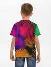 Детская базовая футболка / Цветные Разводы