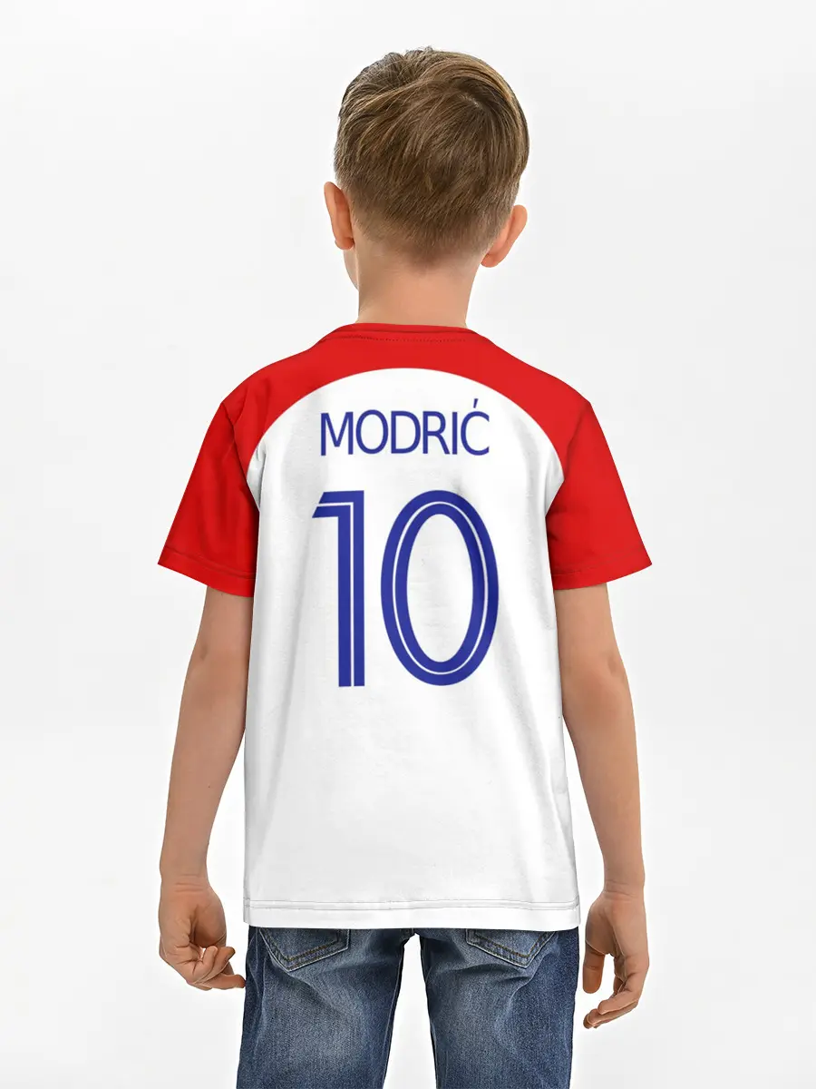 Детская базовая футболка / Модрич Хорватия