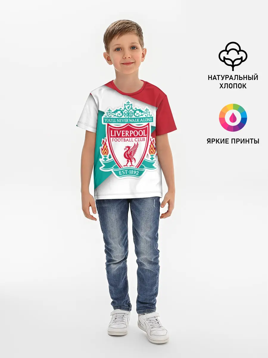 Детская базовая футболка / Ливерпуль формы